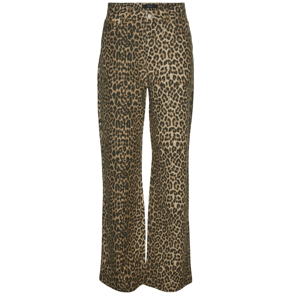 Vero Moda Dame Jeans Vmtessa - Silver Mink Leopard