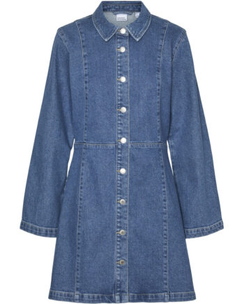 Vero Moda Dame Kjole Vmhilja - Medium Blue Denim