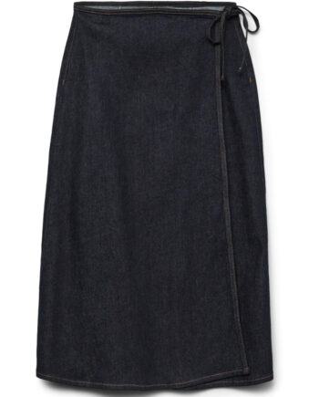 Vero Moda Dame Nederdel Awbella - Dark Denim Rinse