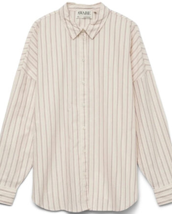 Vero Moda Dame Skjorte Awparis - Birch Stripes Zinfandel