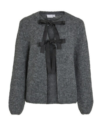 Vila Dame Cardigan Vibows - Medium Grey Melange