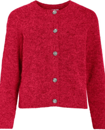 Vila Dame Cardigan Vicheena - Jester Red Detail:melange