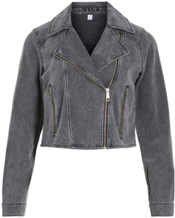 Vila Dame Jakke Vikiki - Medium Grey Denim