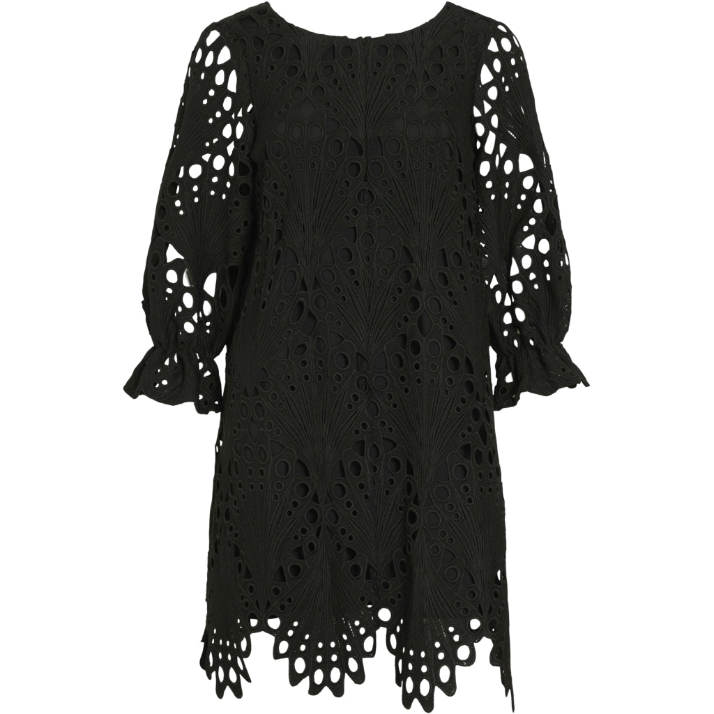 Vila Dame Kjole Vikabela - Black