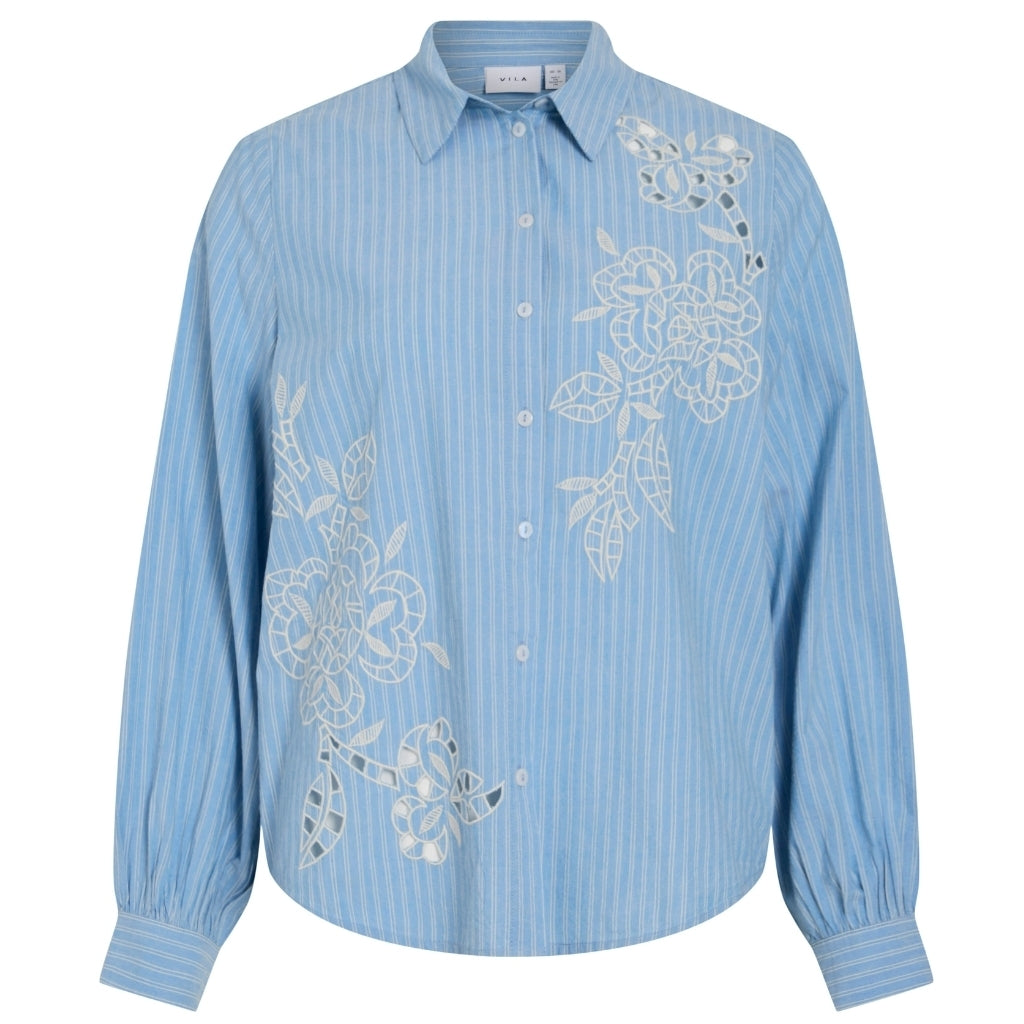 Vila Dame Skjorte Vicaspiana - Blissful Blue