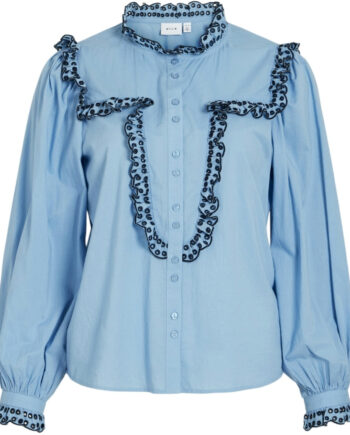 Vila Dame Skjorte Vijanne - Blissful Blue Navy Blazer