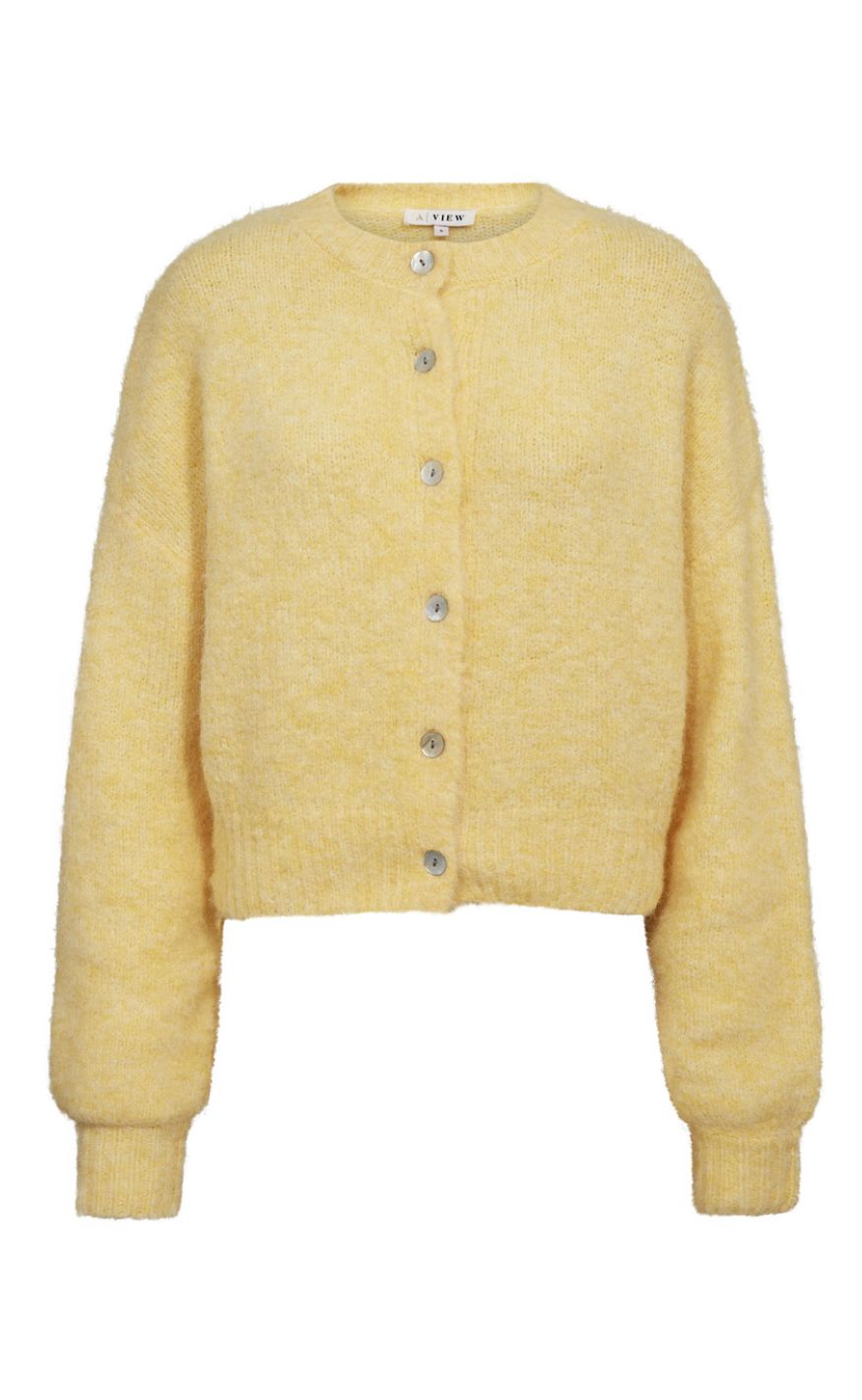 A-view Cardigan - Soft - Pale Yellow