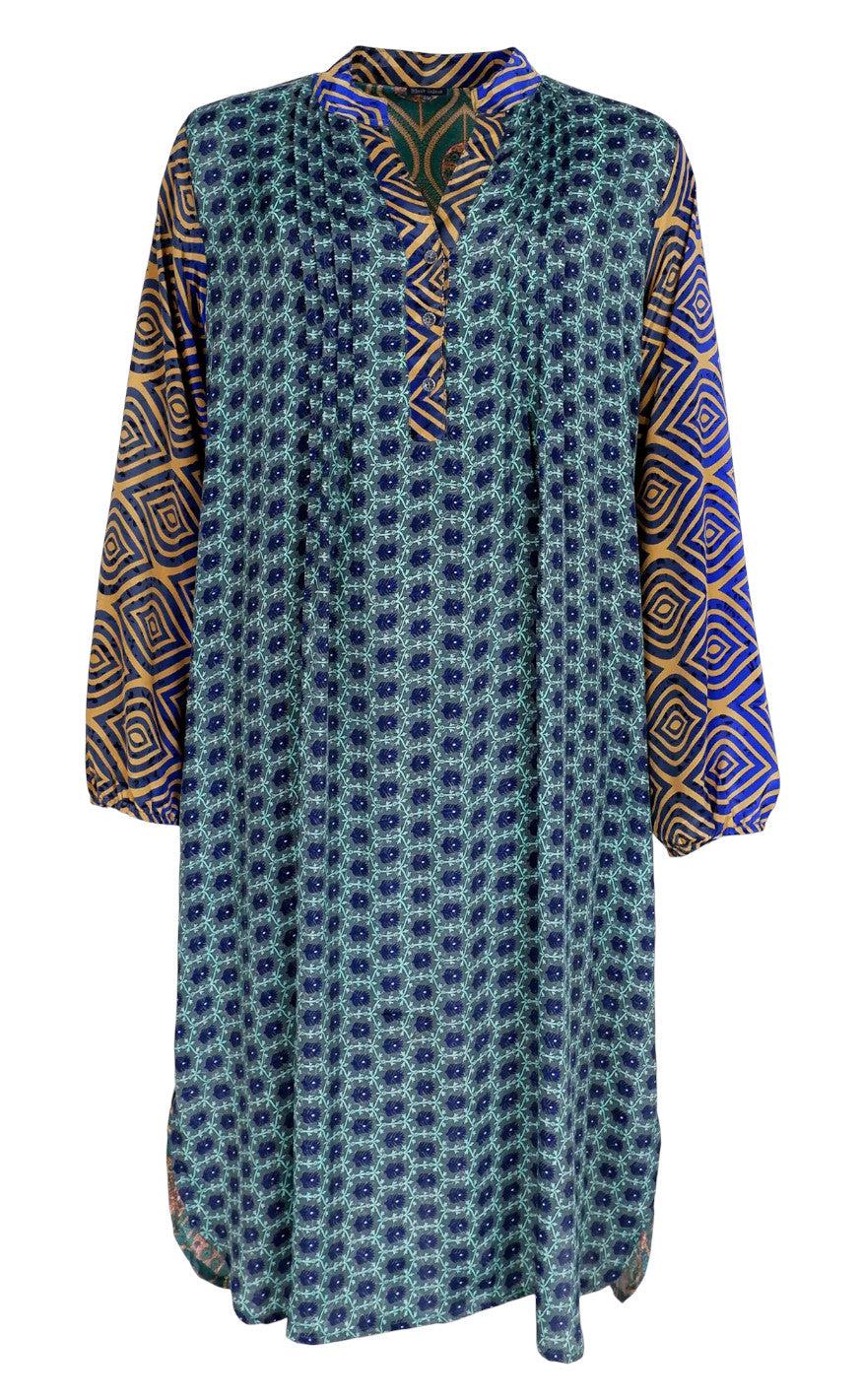 Black Colour Kjole - Luna Tunic - Blue Jewel Mix