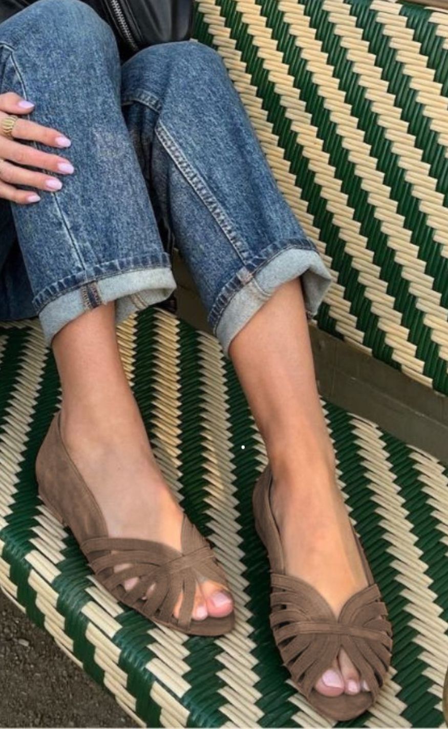 Copenhagen Shoes Ballerinaer - Passionate Suede - Green