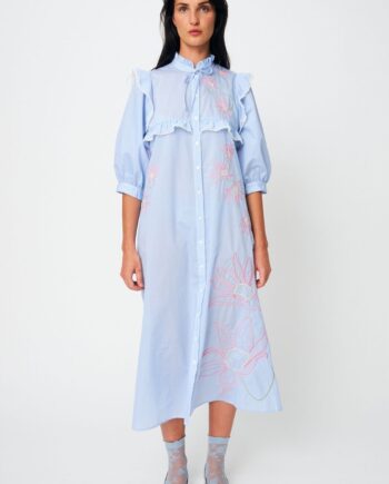 Cras Kjole - Cody - Light Blue Stripe
