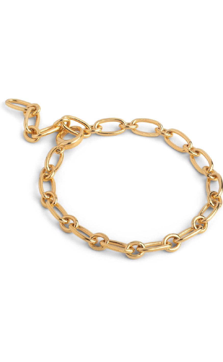 Enamel Copenhagen Armbånd - Chunky Charm - Gold Colour