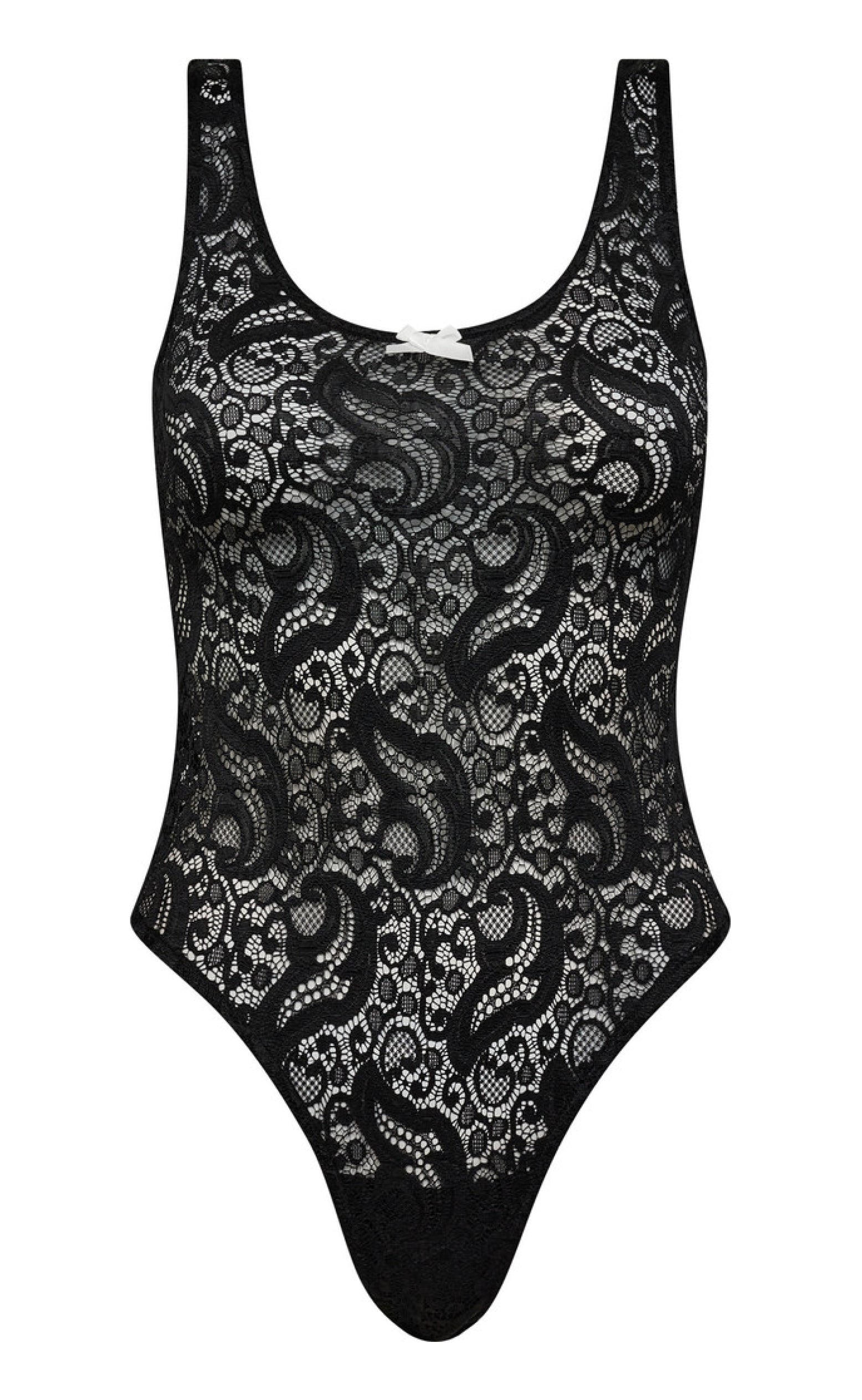 Haute L'amitié Bodystocking - Summer Lace  - Black
