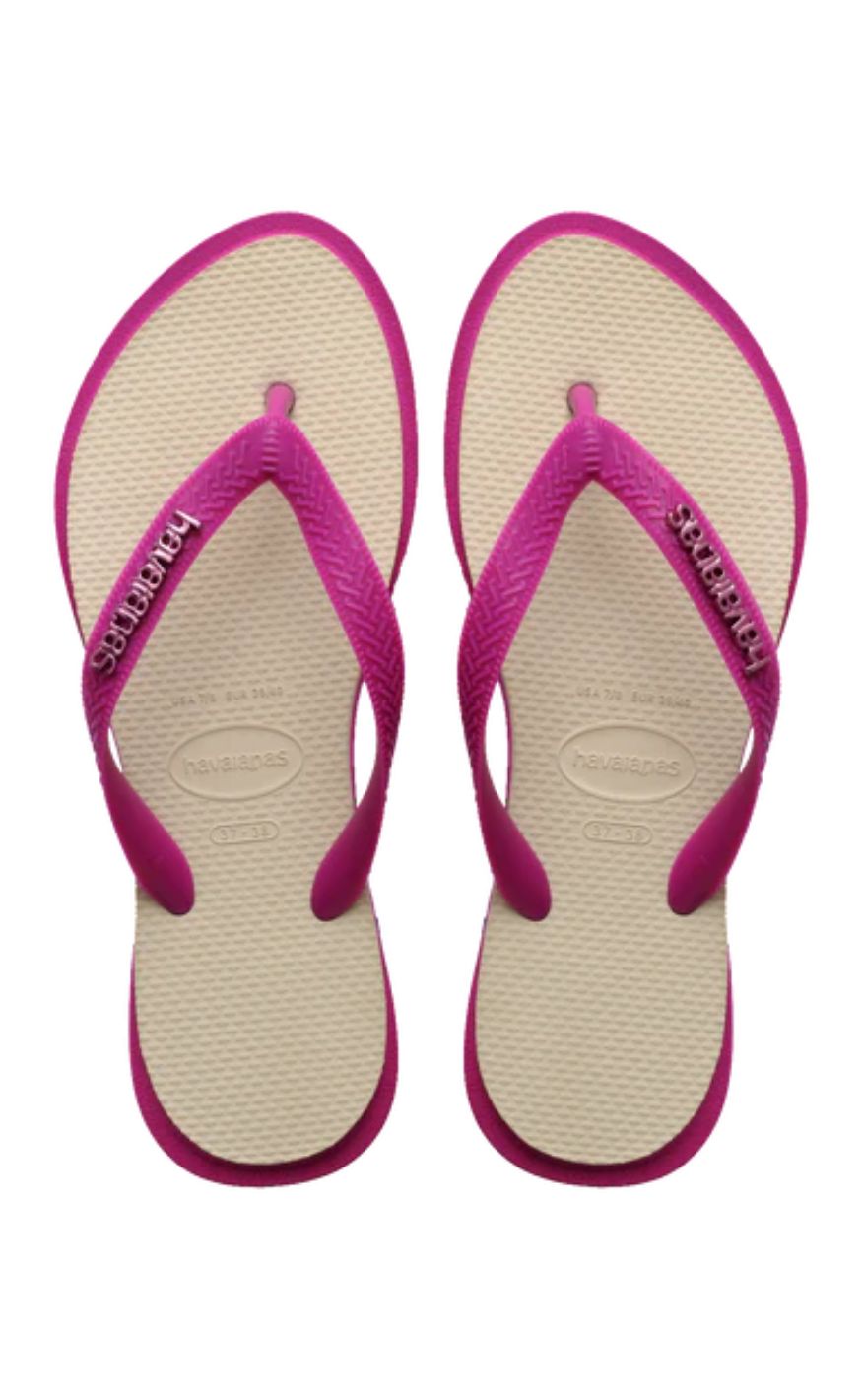 Havaianas Klipklapper / Sandal - Top Point Fusion - Rose Gum/ Straw Beige