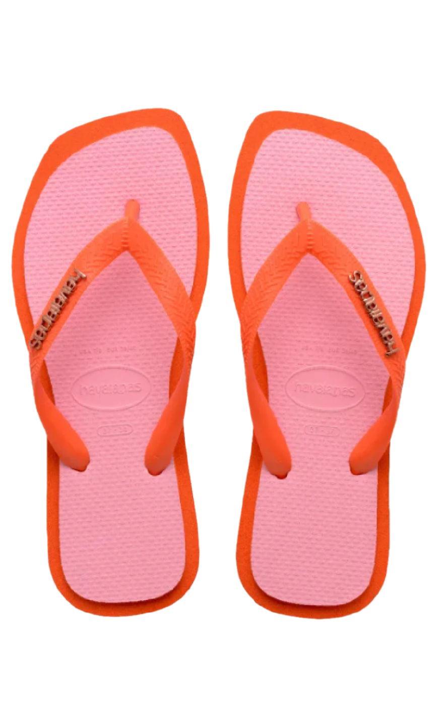 Havaianas Klipklapper / Sandal - Top Square Fusion - Sunset Orange