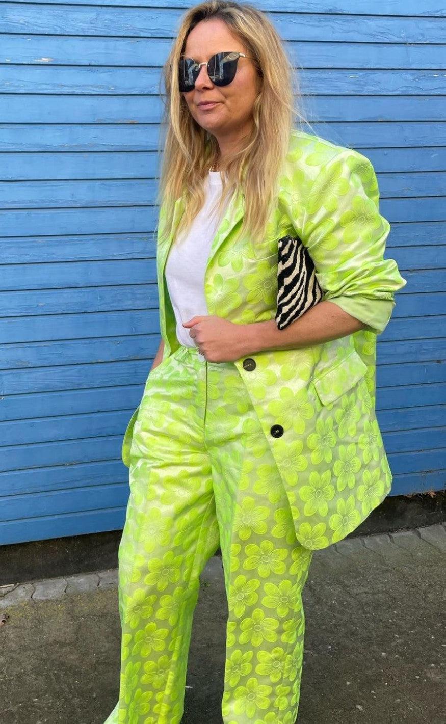 Hunkøn Blazer - Naomi - Lime