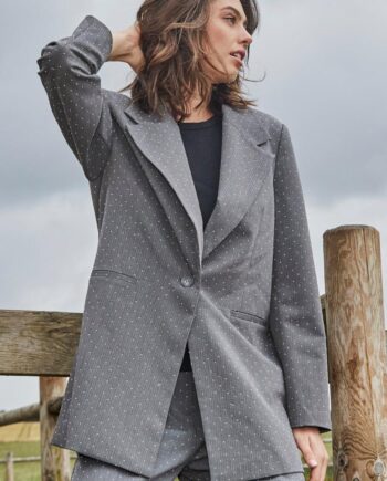 Love & Divine Blazer - Love1021 - Grey/rhinestone