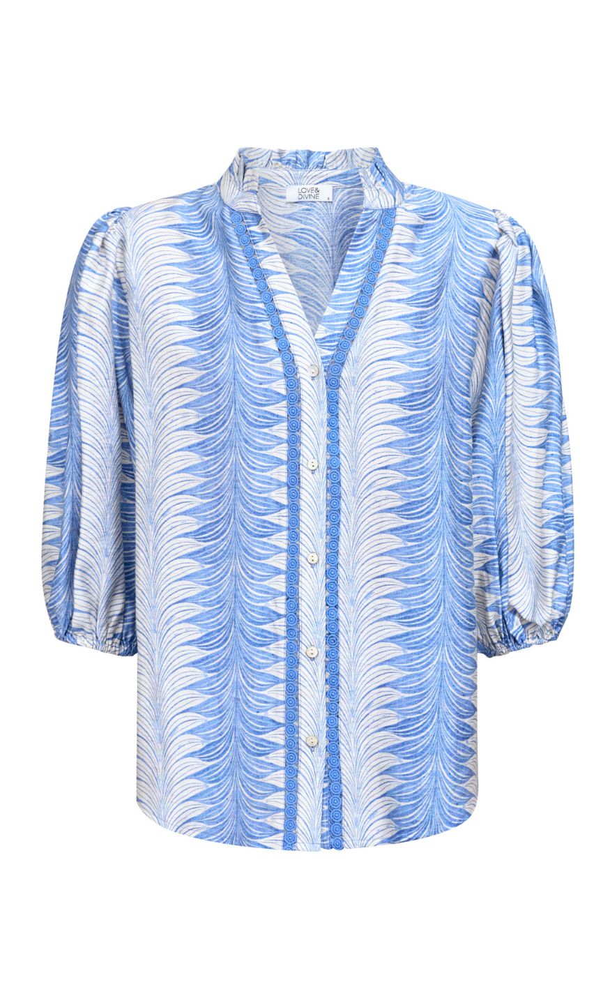 Love & Divine Skjorte - Love456-10 - Blue Dream Ethnic