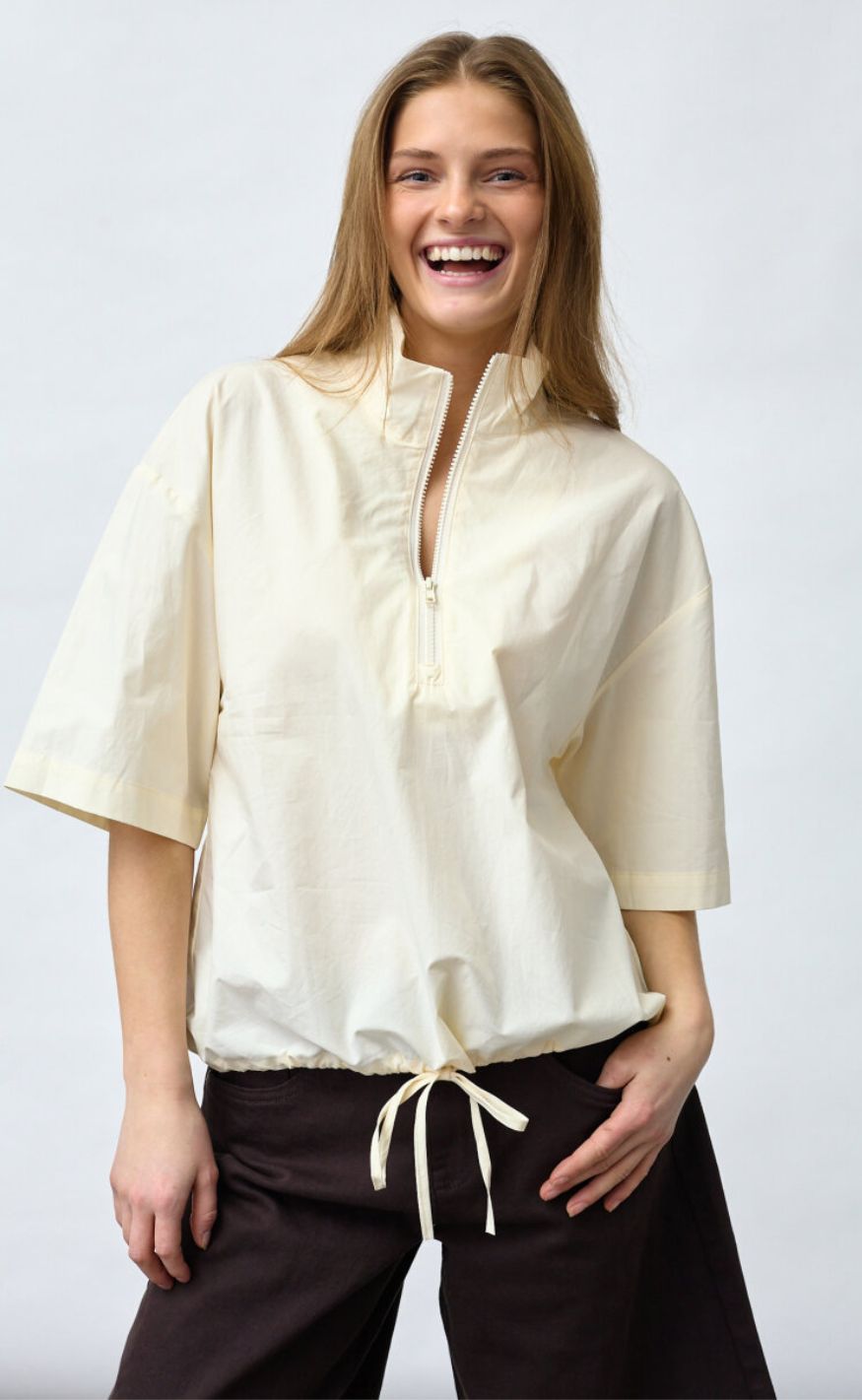 Sisters Point Bluse - Elias-ss - Cream