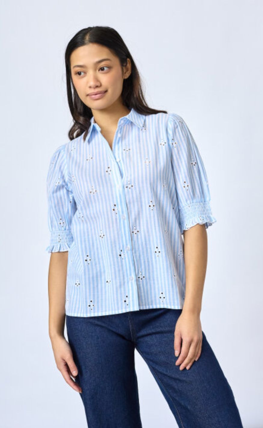 Sisters Point Bluse - Isola - Blue Stripes