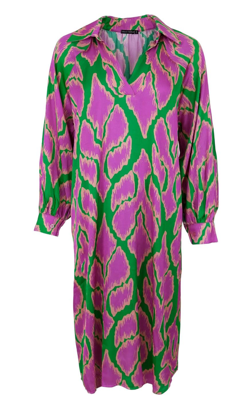 Black Colour Tunika - Dea Silk Mix - Green
