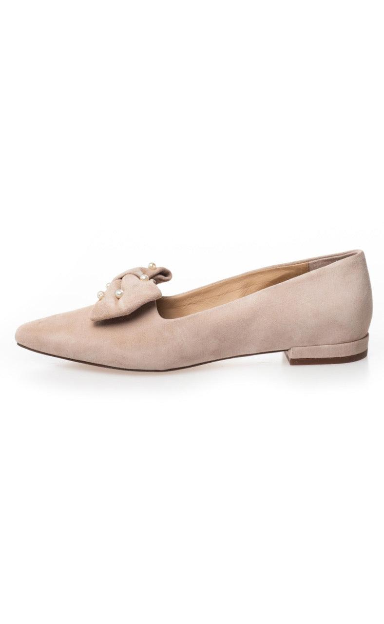 Copenhagen Shoes Ballerina By Josefine Valentin Loafers - Be Good Pearls - Beige