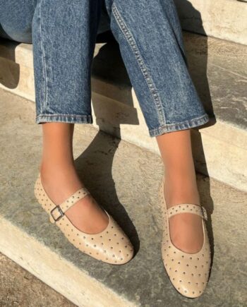 Copenhagen Shoes Ballerinaer - Forever Love - Beige