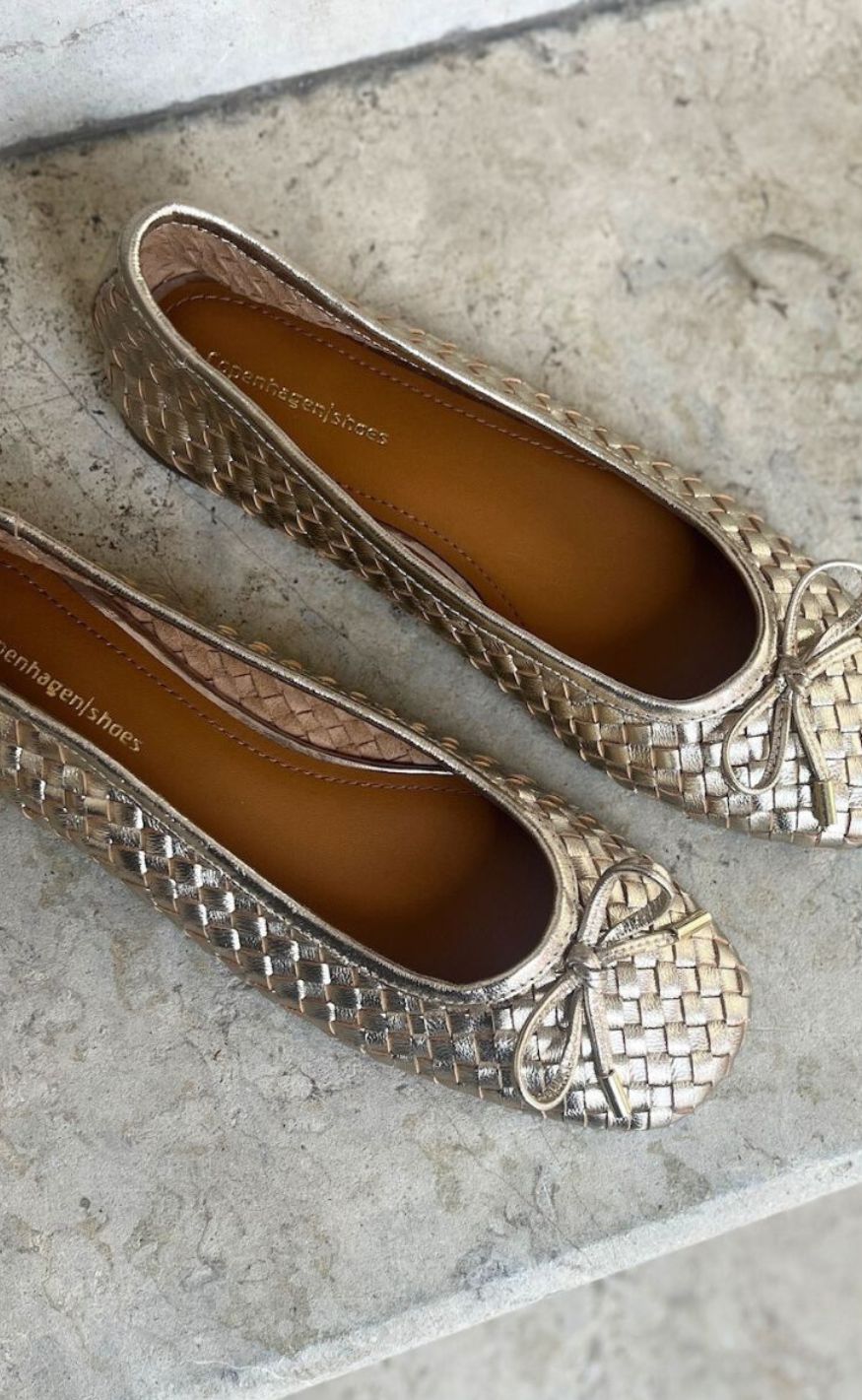 Copenhagen Shoes Ballerinaer - Lucie - Gold