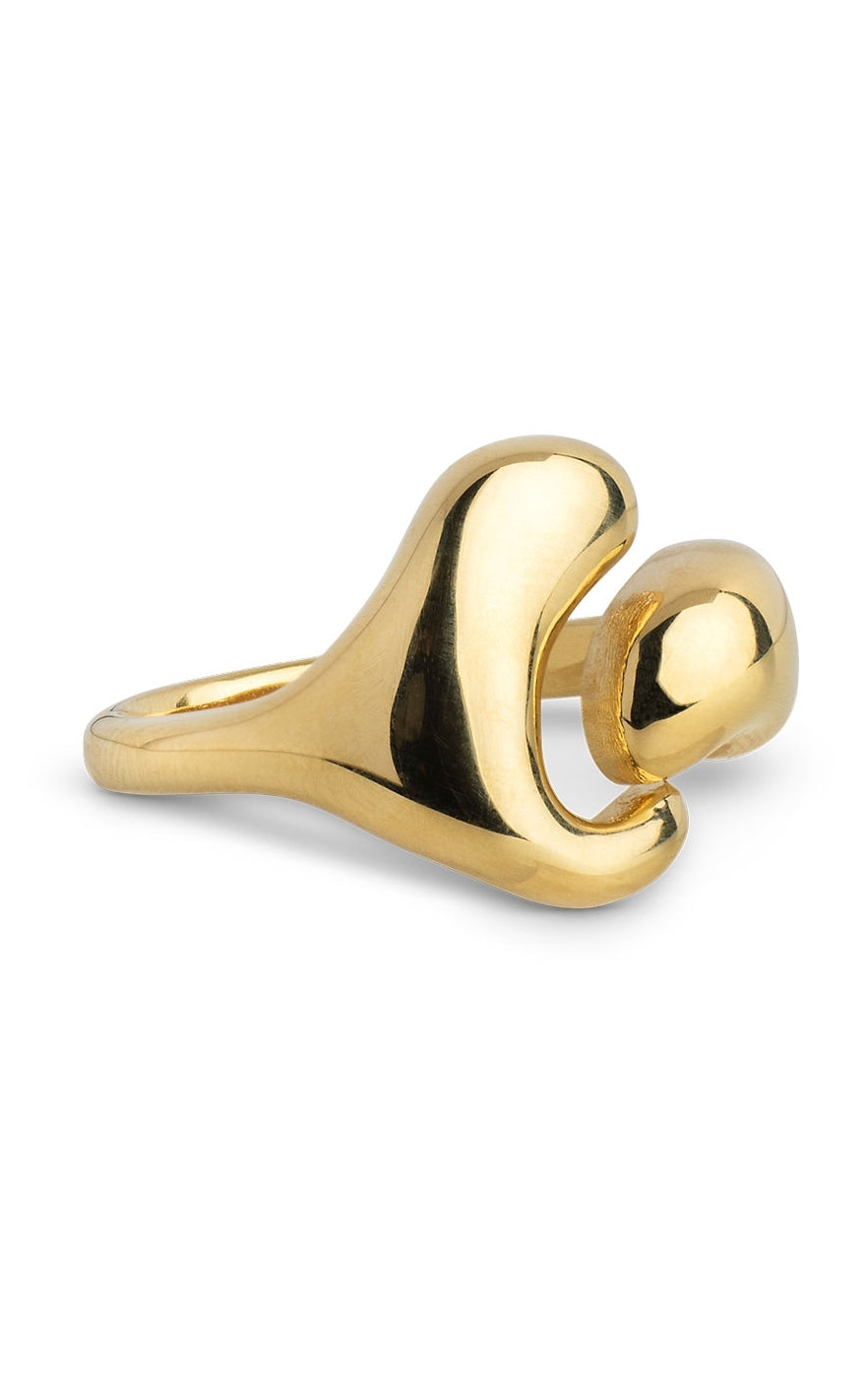 Enamel Copenhagen Ring - Noor - Gold Colour