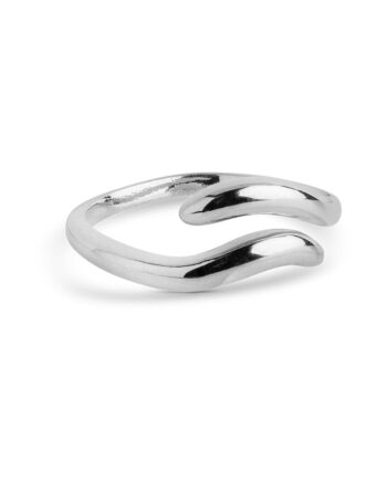 Enamel Copenhagen Ring - Vea - Silver Colour