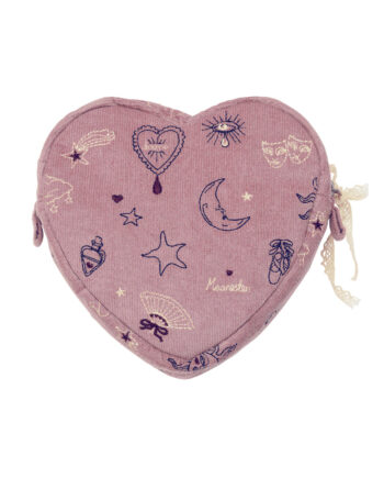 Maanesten Makeup Bag  - Heart - Purple Theatre Magic