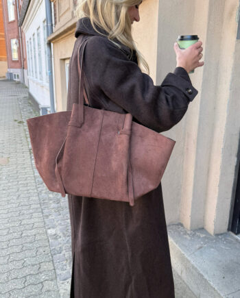 Say Ina Copenhagen Taske - Amanda - Brown Faux Suede