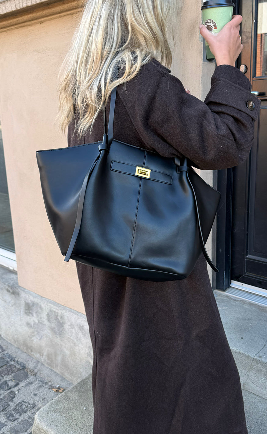 Say Ina Copenhagen Taske - Olivia - Black Pu Leather