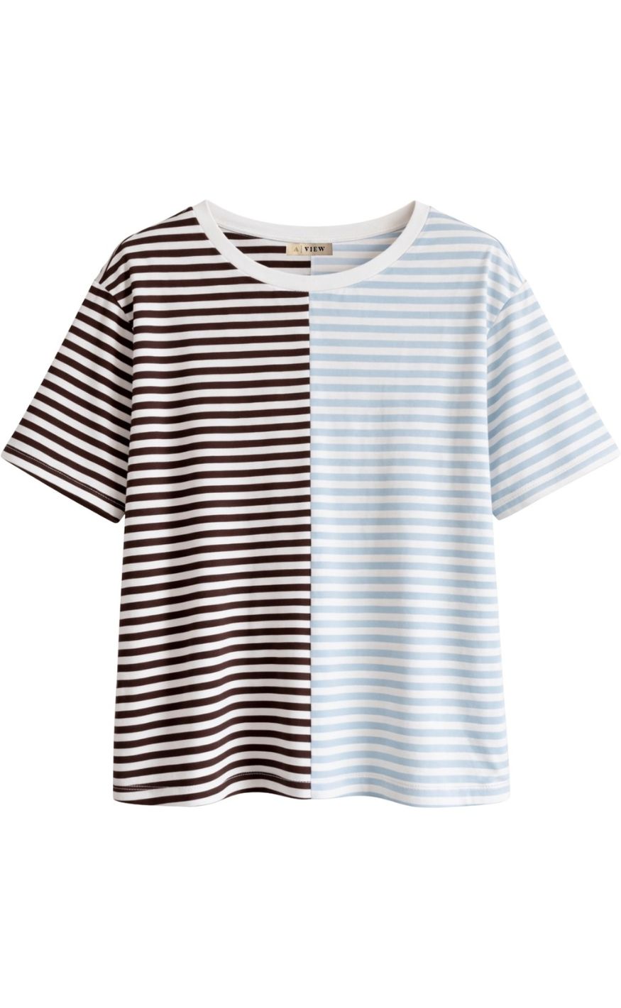 A-view T-shirt - Summer Ss - Brown/blue