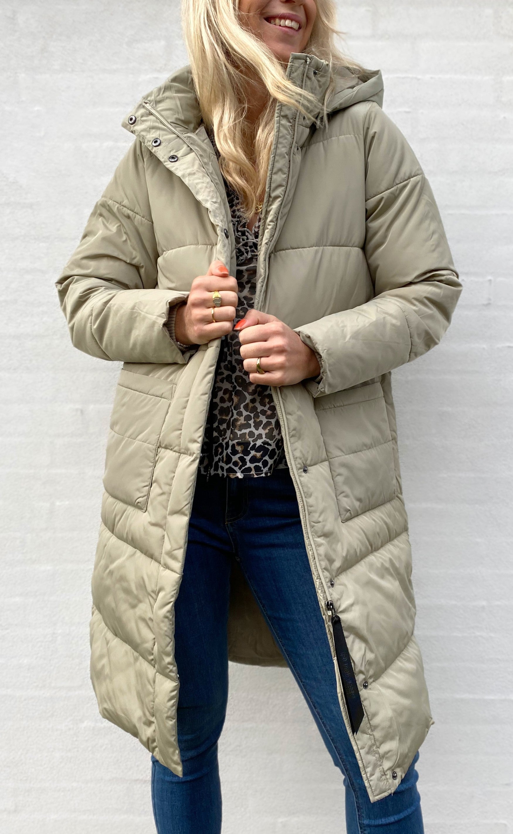 Basic Apparel Jakke - Dagmar - Moss Gray