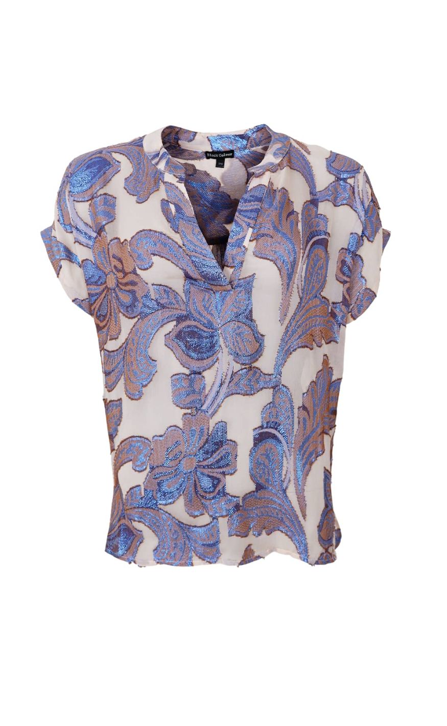 Black Colour Bluse - Kenzie Ss - Blue