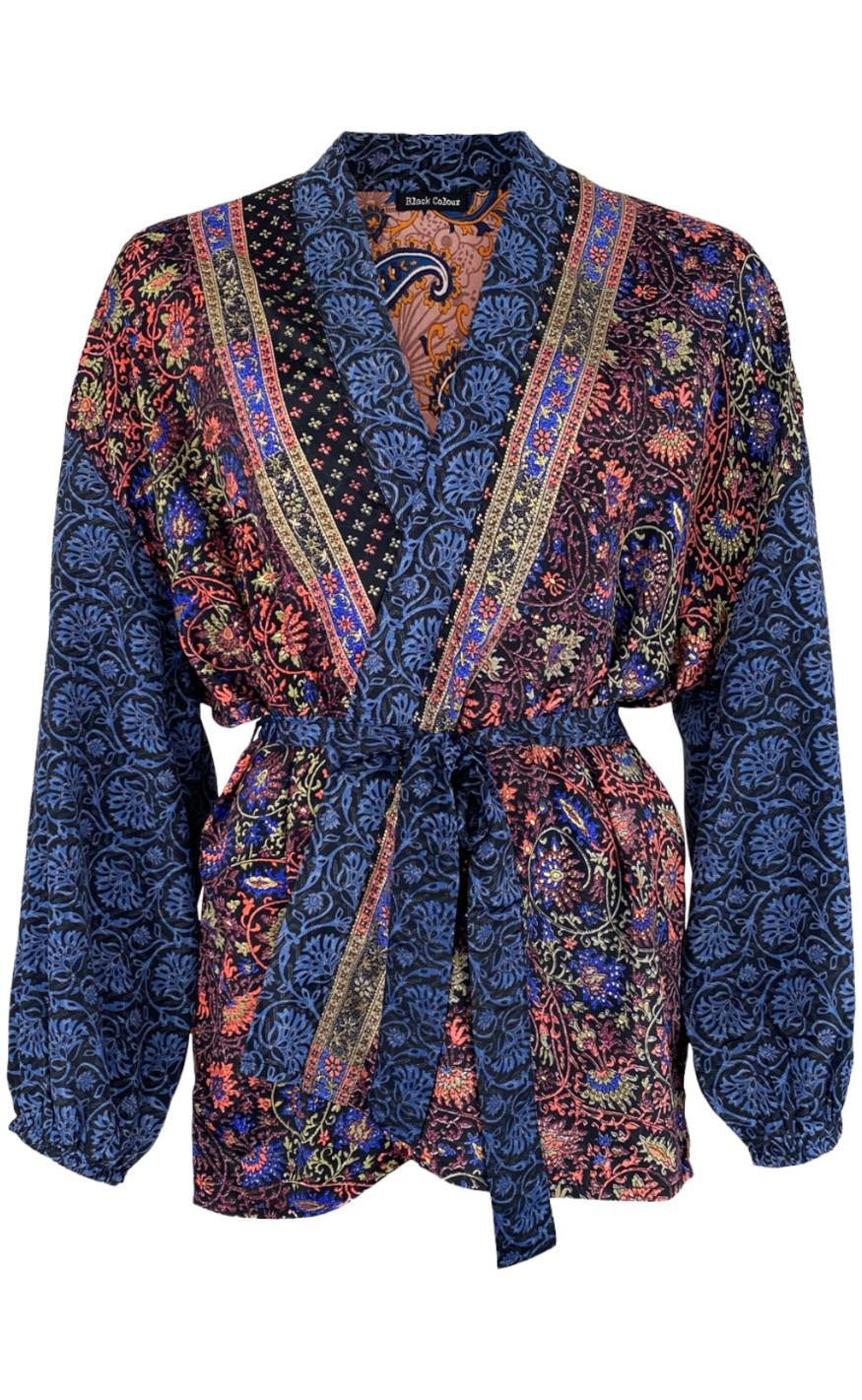 Black Colour Kimono - Luna Short  - Midnight Fairytale