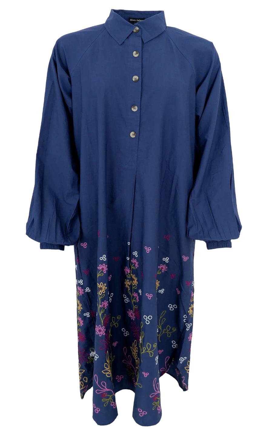 Black Colour  Kjole - Verity - Blue