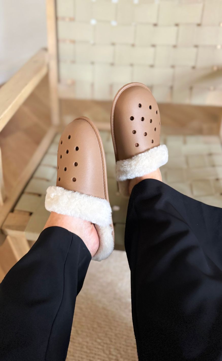 Crocs Træsko - Classic Fuzz Scuff - Sepia