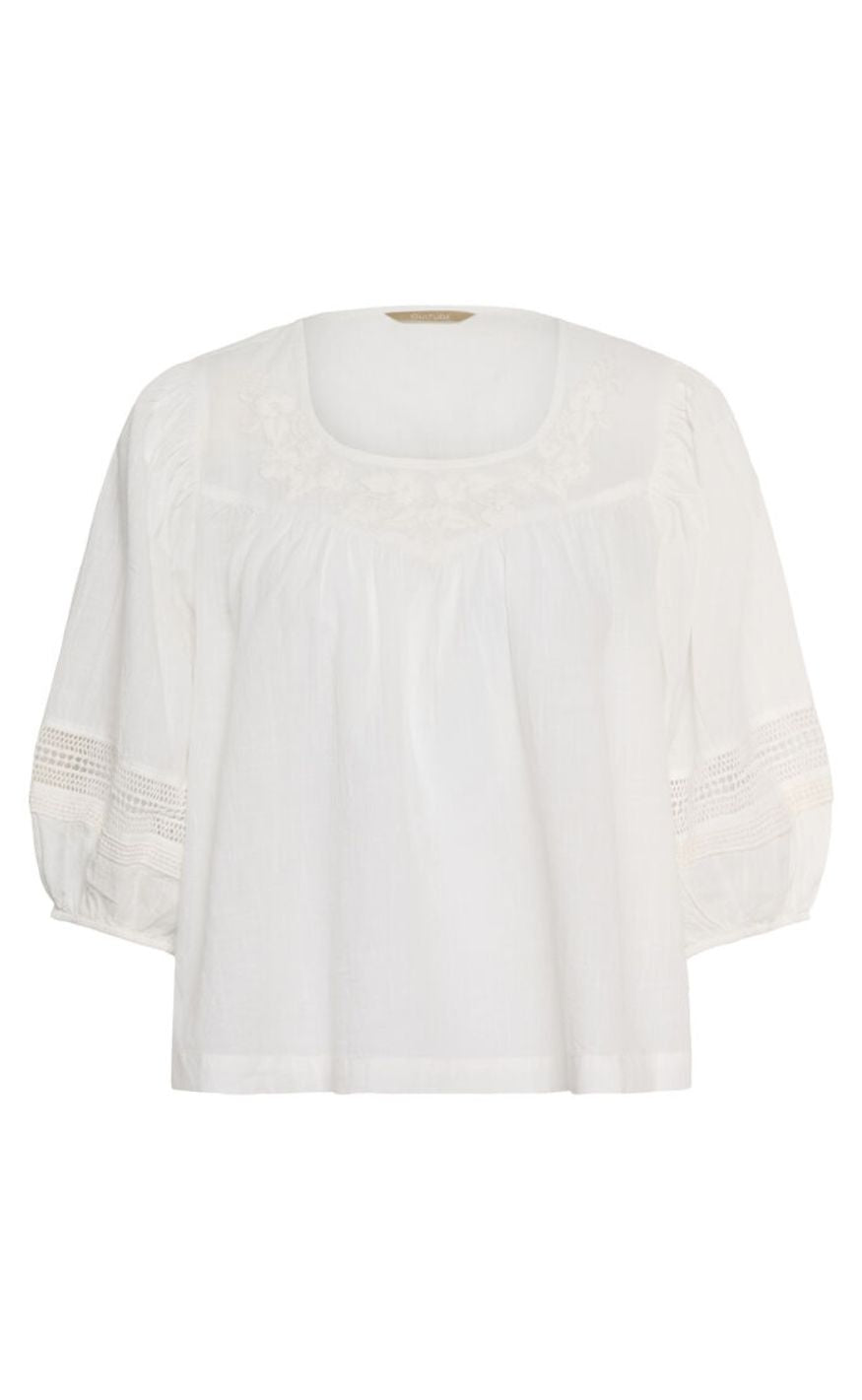 Culture Bluse - Kairo Ss - Spring Gardenia