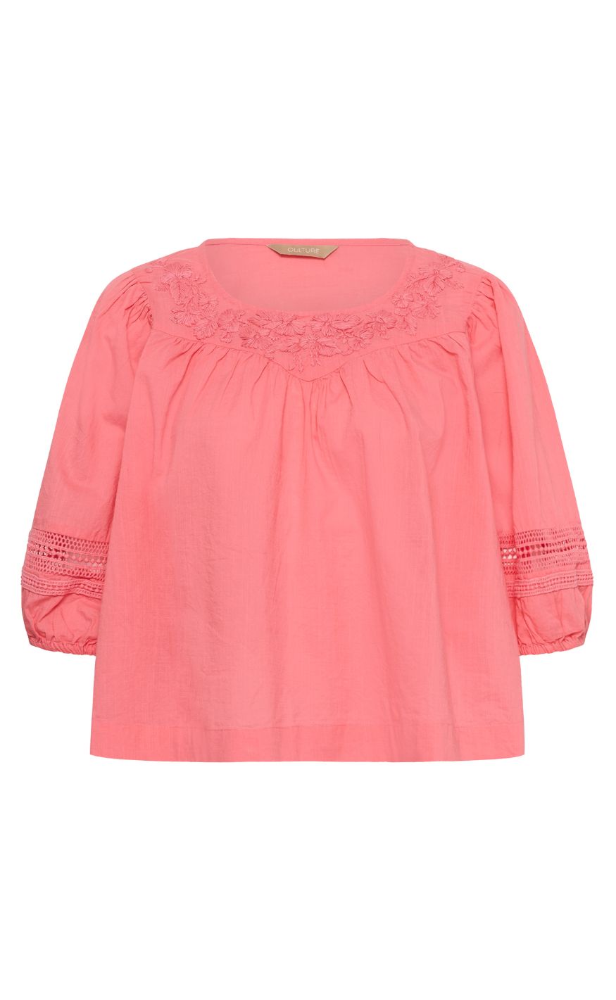 Culture Bluse - Kairo Ss - Sugar Coral