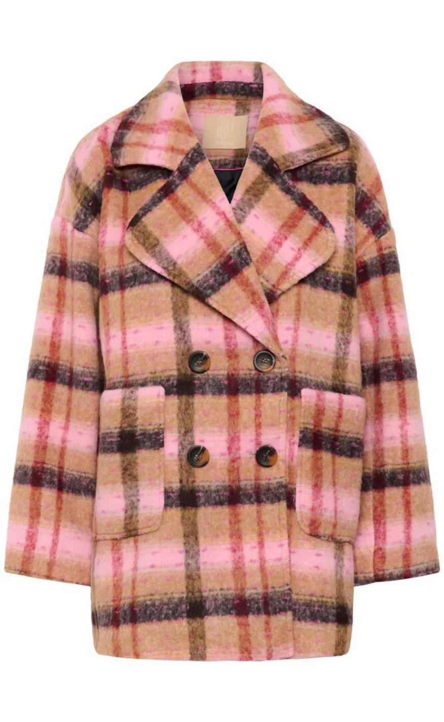 Culture Frakke - Shila - Brown/red Check