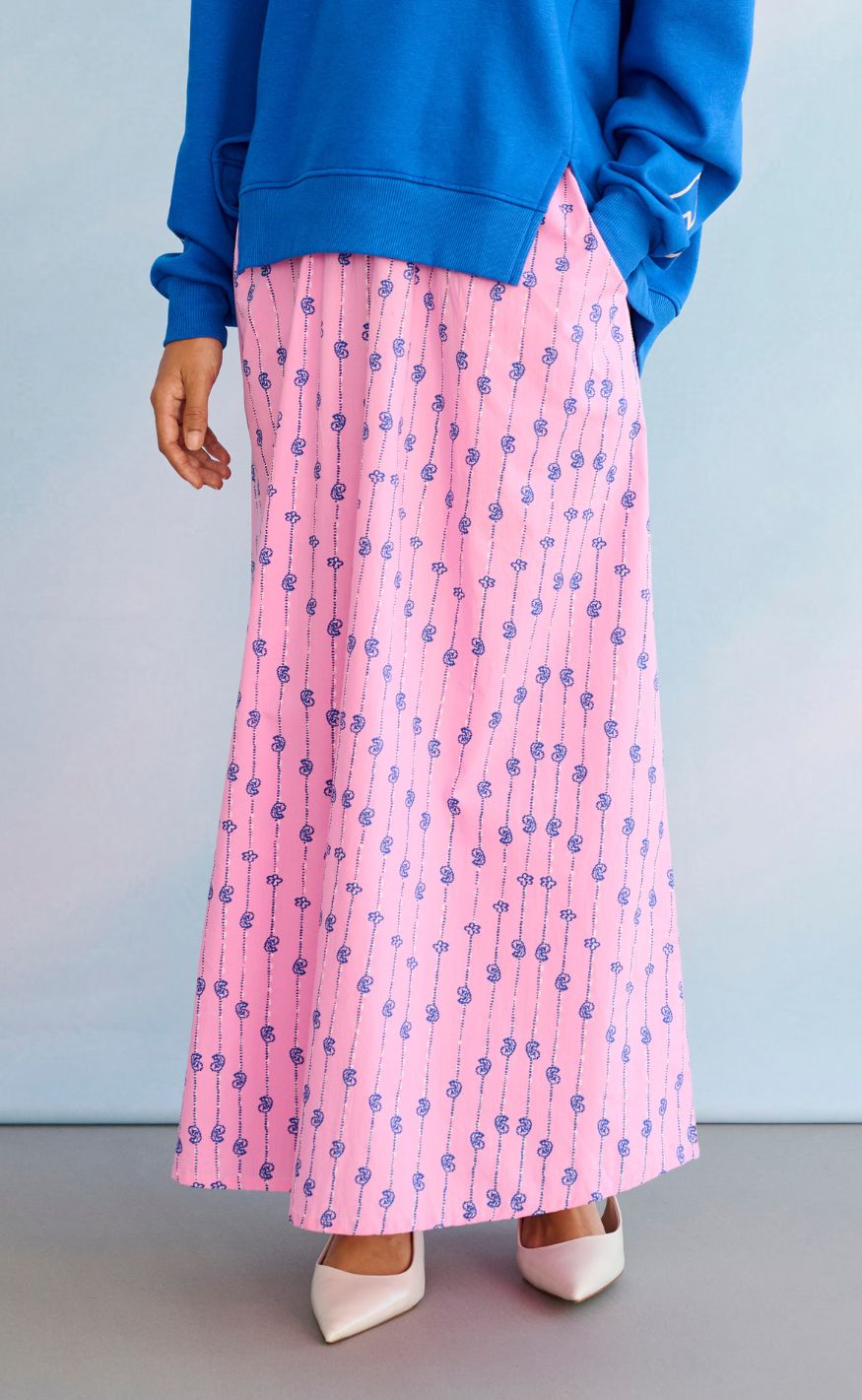 Culture Nederdel - Marco Olena - Begonia Pink/nautical Blue