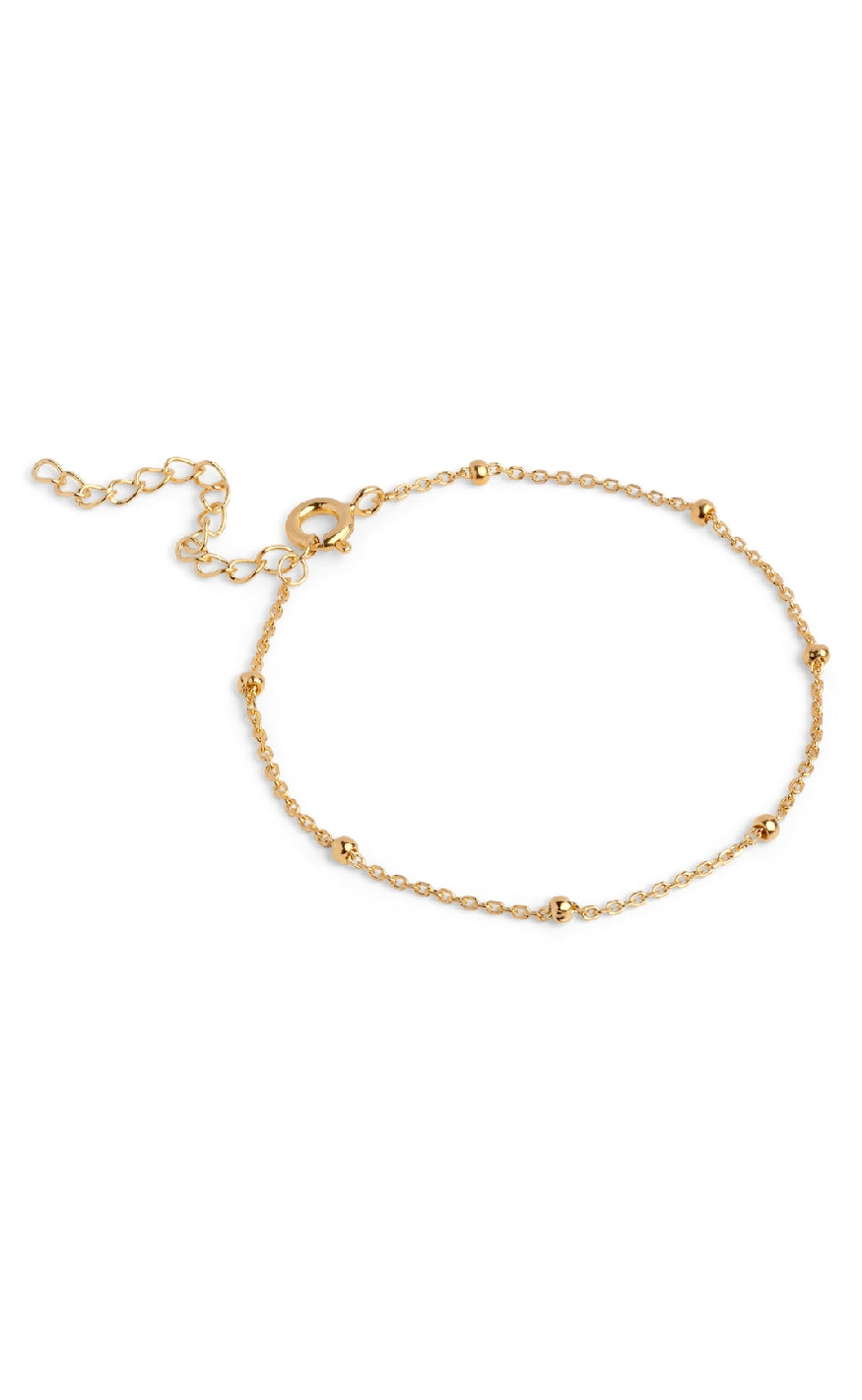 Enamel Copenhagen Armbånd - Beaded Chain - Gold Colour