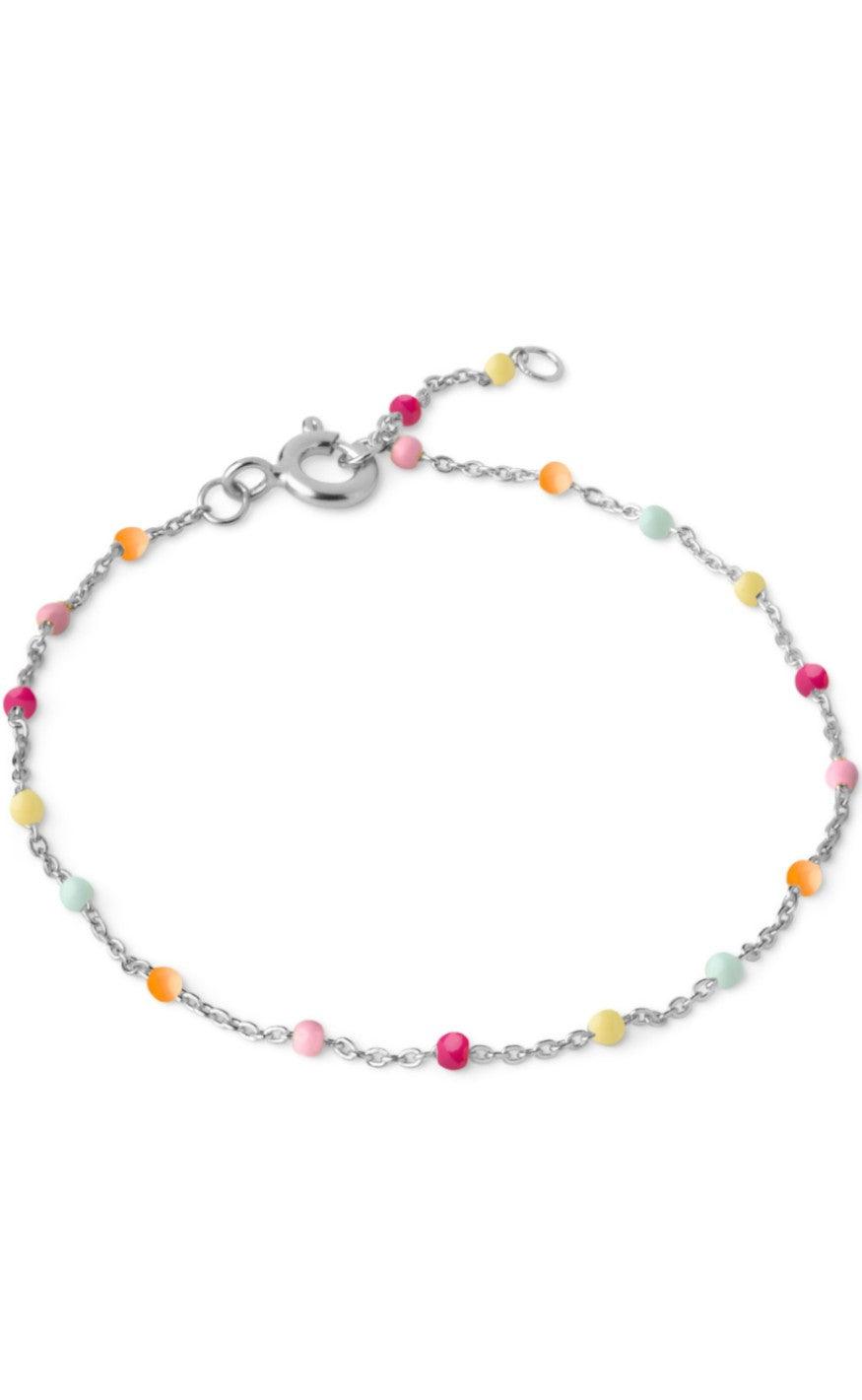 Enamel Copenhagen Armbånd - Lola - Rainbow Silver Colour