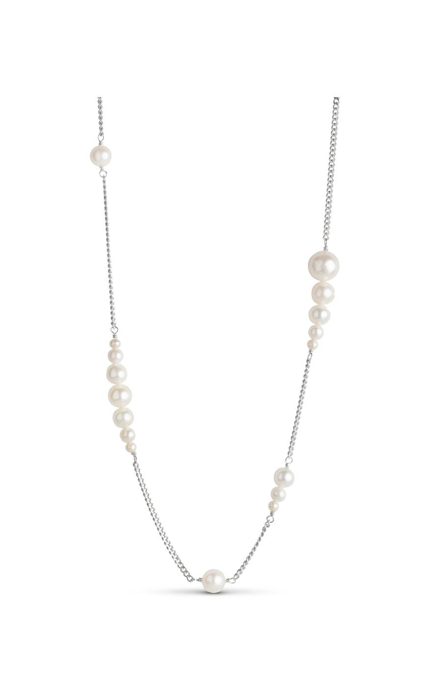 Enamel Copenhagen Halskæde- Carmen Pearls - Silver Colour