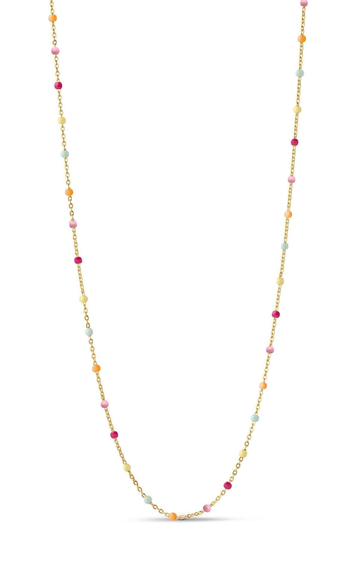 Enamel Copenhagen Halskæde - Lola - Rainbow Gold Colour