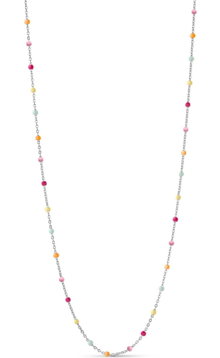 Enamel Copenhagen Halskæde - Lola - Rainbow Silver Colour