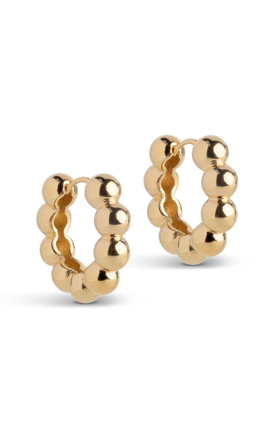 Enamel Copenhagen øreringe - Ball Chunky - Guld