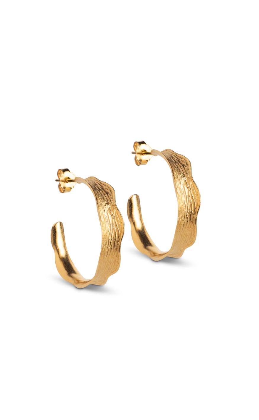 Enamel Copenhagen øreringe - Hoops - Ane Large - Gold Colour