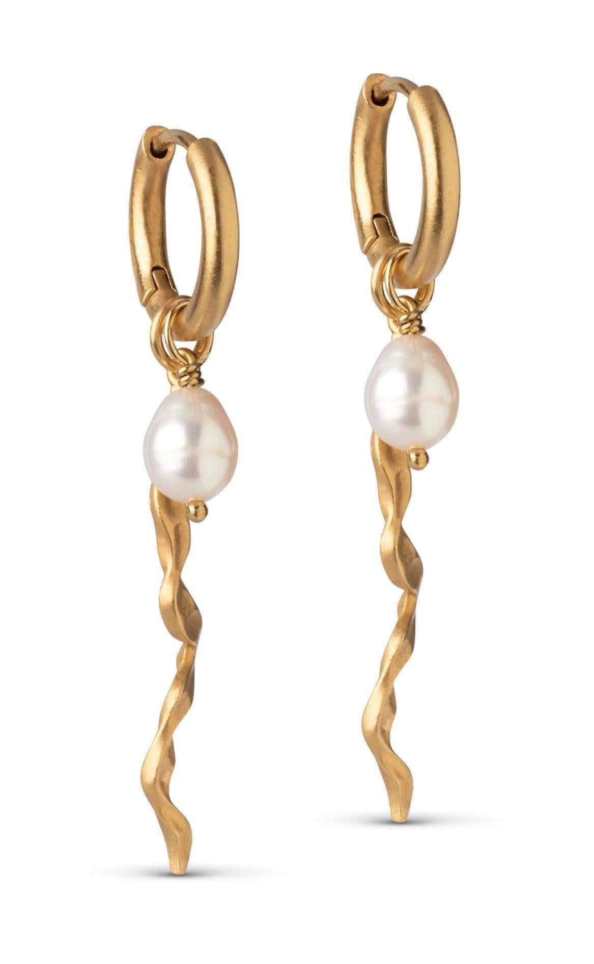 Enamel Copenhagen øreringe / Hoops - Elea - Gold Colour